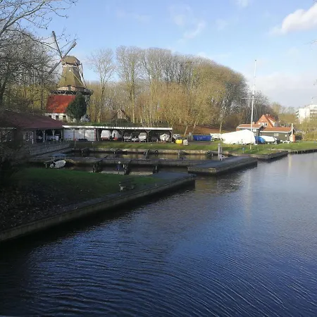 Wohnen an der Johanna Mühle am Stadtwall und zentrumsnah Emden Exterior foto